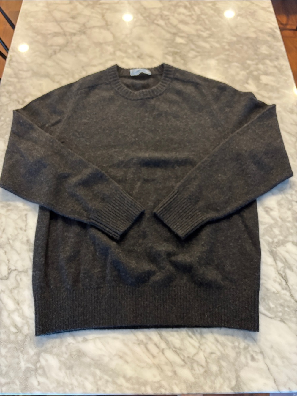 Everlane Men's Charcoal Crewneck Sweater